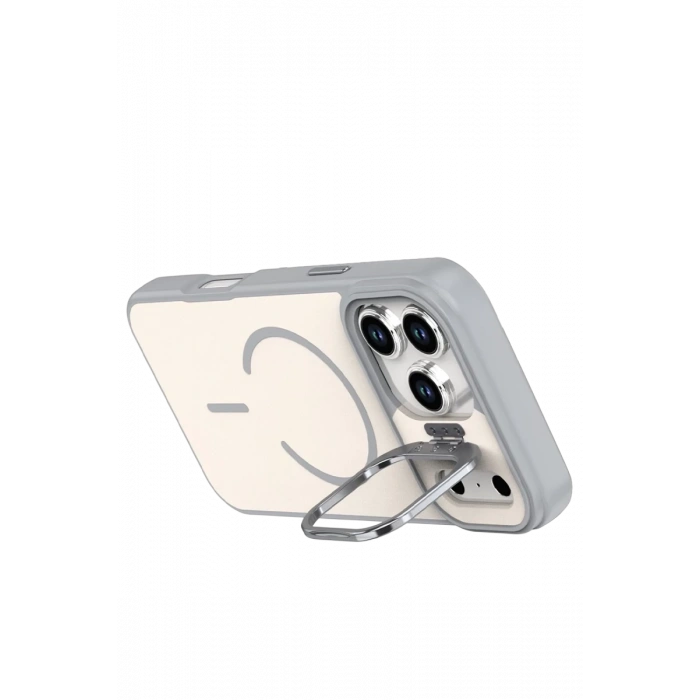 Hubrendy Bez Joko Apple iPhone 17 Pro Flexa Magsafe Kapak - Beyaz