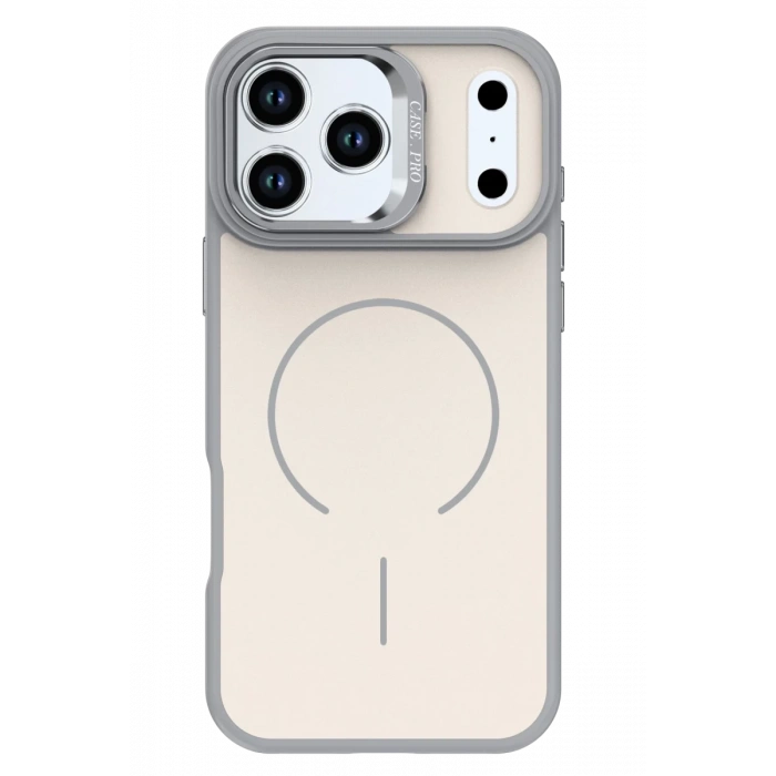 Hubrendy Bez Joko Apple iPhone 17 Pro Flexa Magsafe Kapak - Beyaz