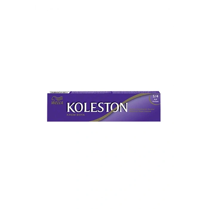 Hubrendy Bez KOLESTON SİNGLE SAÇ BOYASI - 5/4 AÇIK KESTANE