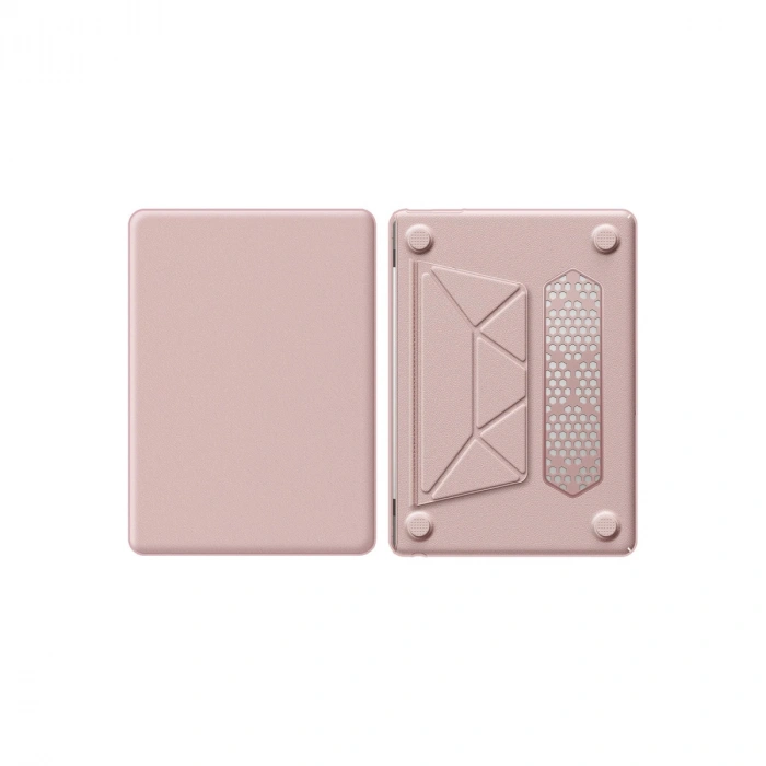Hubrendy Bez Macbook Air 15 2024 Macbook Deri Kapak - Pembe