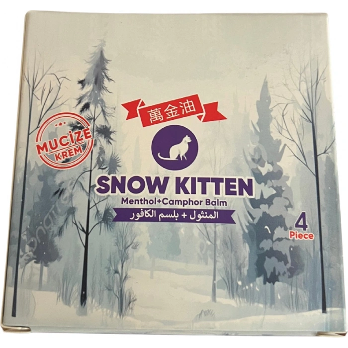 Hubrendy Bez Medicablends Snow Kitten Menthol Balm Krem 4lü