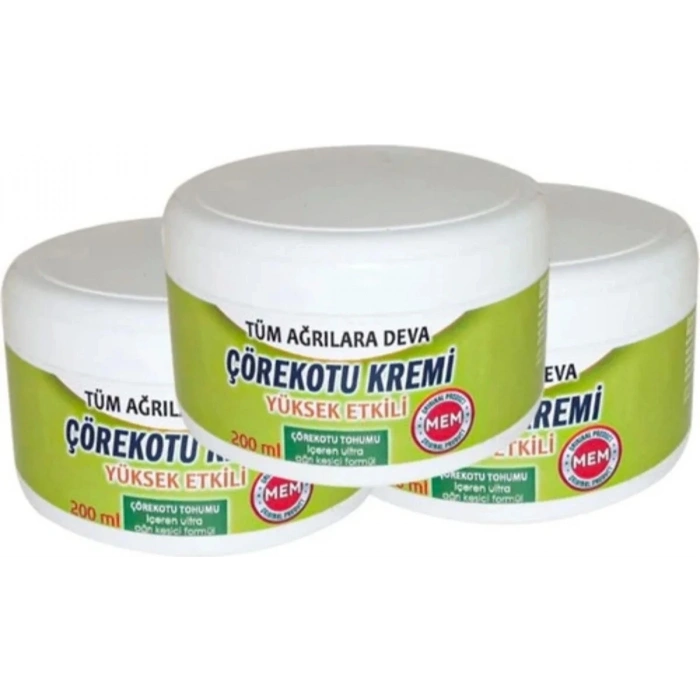 Hubrendy Bez Mem Çörek Otu Kremi Green Box 200 ml x 3 Adet