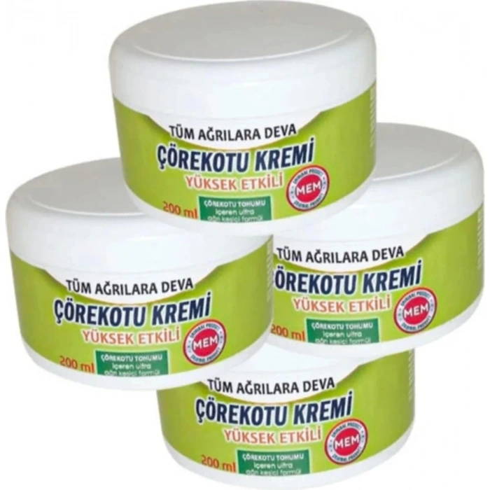 Hubrendy Bez Mem Çörek Otu Kremi Green Box 200 ml x 4 Adet