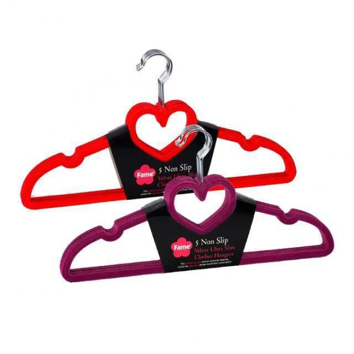 Hubrendy Bez Mh01 5lı Kadife Elbise Askisi