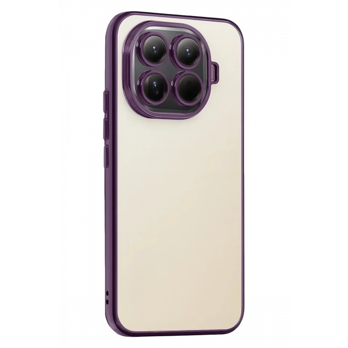Hubrendy Bez Xiaomi Mi 15T Pro Lensli Silikon - Mor