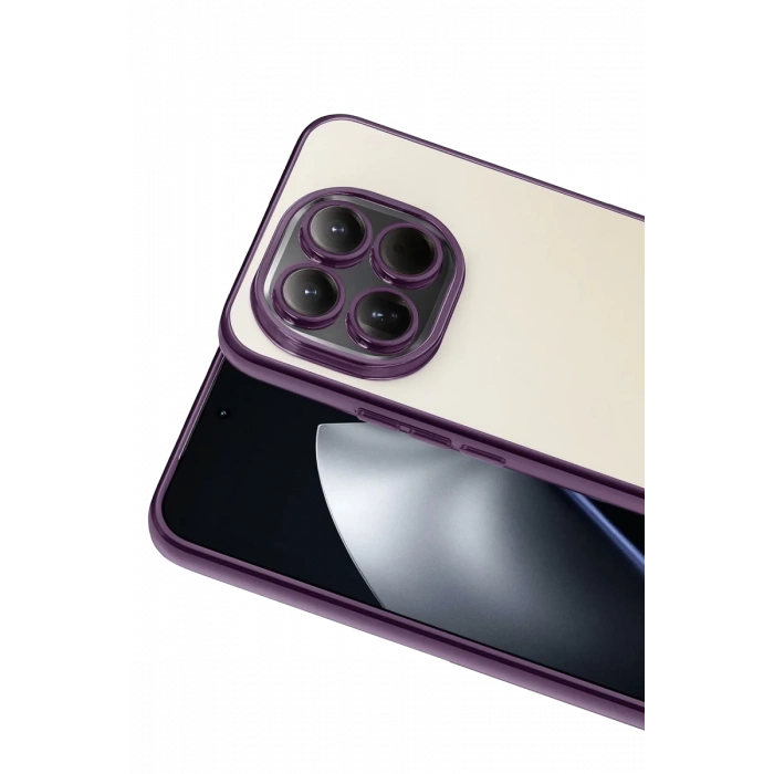 Hubrendy Bez Xiaomi Mi 15T Lensli Silikon - Mor