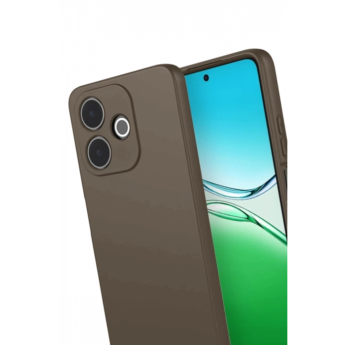 Hubrendy Bez Oppo A5 Pro 4G First Silikon - Kahverengi