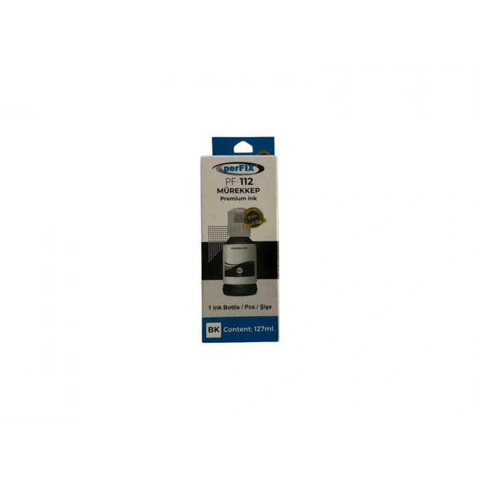 Hubrendy Bez perFIX PF T112BK  Siyah Şişeli Mürekkep (140 ml )