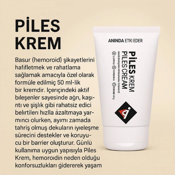 Hubrendy Bez Piles Krem Hemroidinize 50 ml Krem 2 Adet