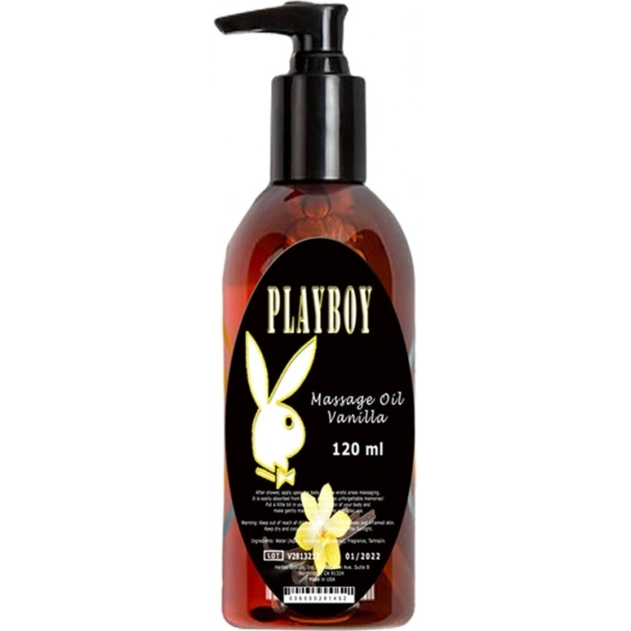 Hubrendy Bez Playboy Masaj Yağı Vanilya Aromalı Aromaterapi 120ml / Vanilla Aromatherapy Massage Oil 120ml
