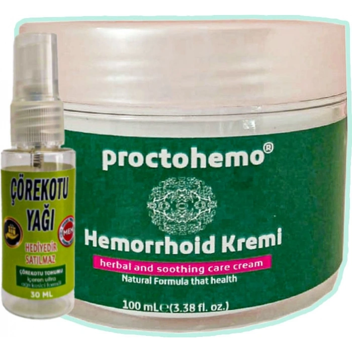 Hubrendy Bez Proctohemo Krem 100 ml + Çörek Otu Yağı 30 ml