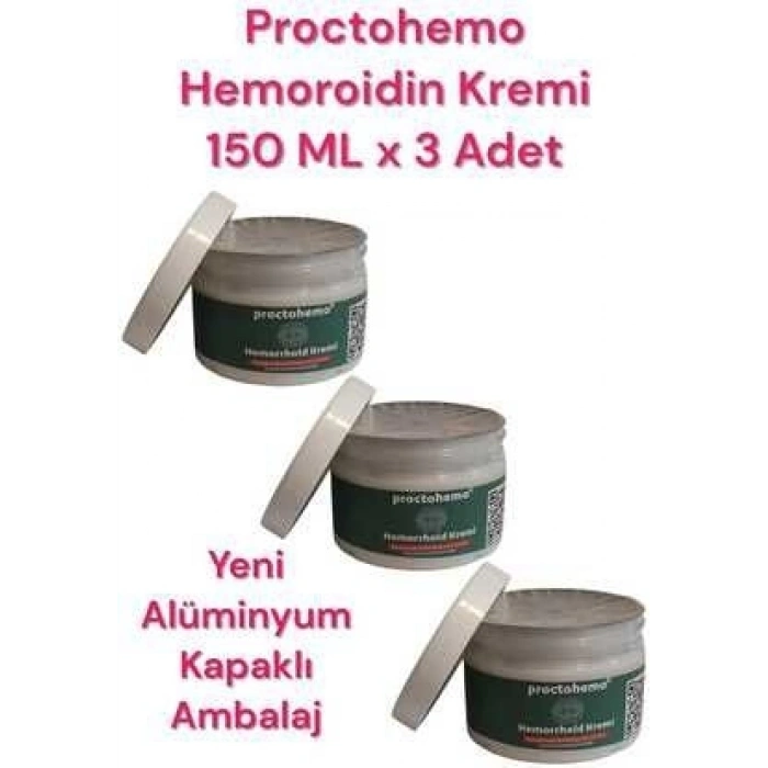 Hubrendy Bez Proctohemo Kremi 150 ml 3 Adet