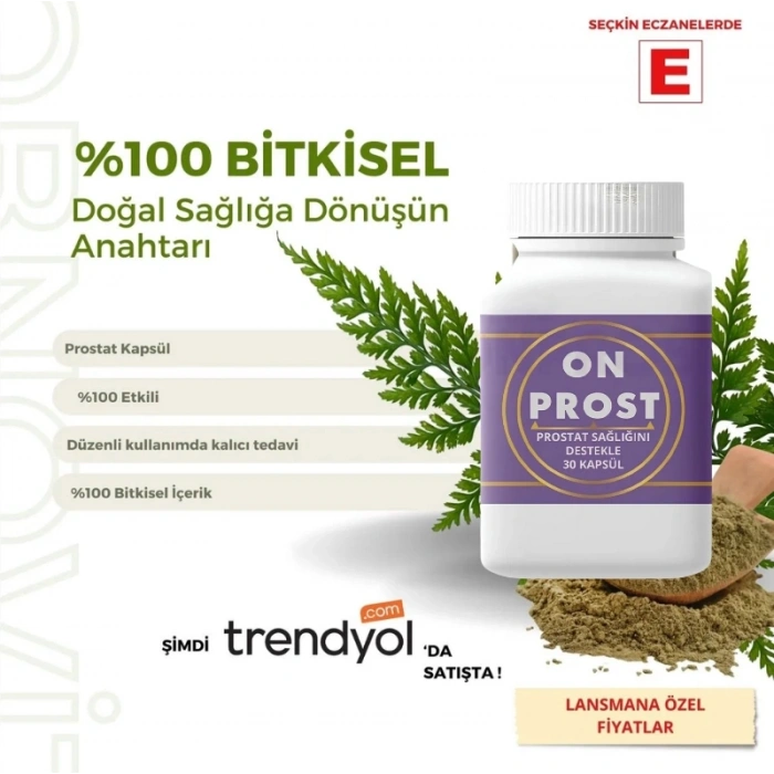 Hubrendy Bez Prost Prostat1 Kapsül %100 Bitkisel 30lu Gıda Takviyesi