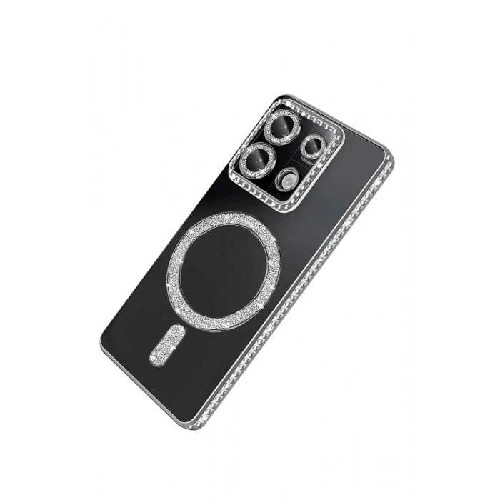 Hubrendy Bez Xiaomi Redmi 13C Joke Simli Magneticsafe Kılıf - Gümüş
