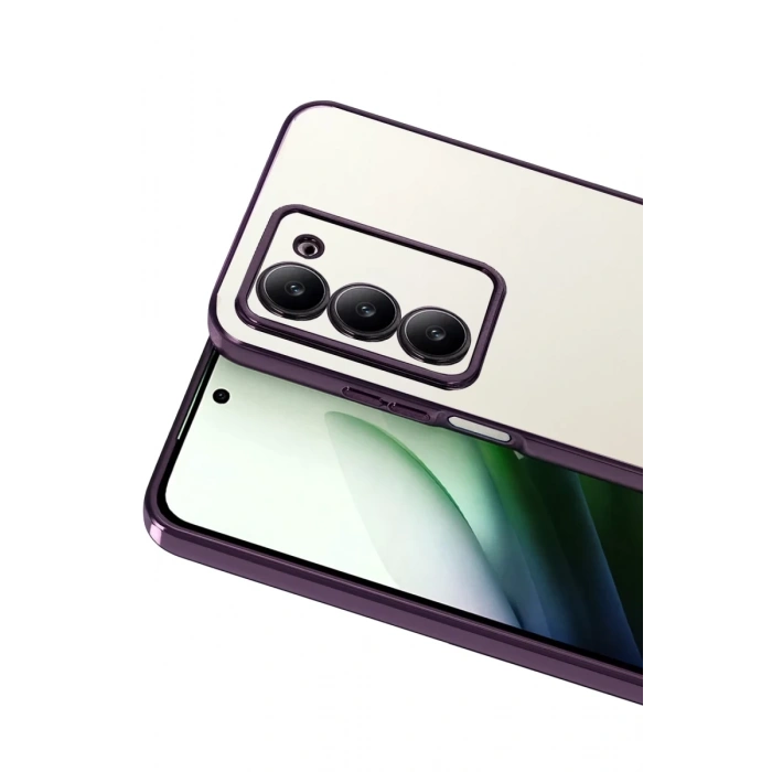Hubrendy Bez Xiaomi Redmi 15 4G Lensli Silikon - Mor