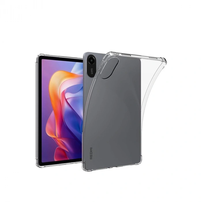 Hubrendy Bez Redmi Pad 2 Kılıf Anti Shock Tablet Silikon - Şeffaf