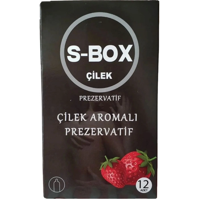Hubrendy Bez S-Box Çilek Aromalı Prezervatif 12li