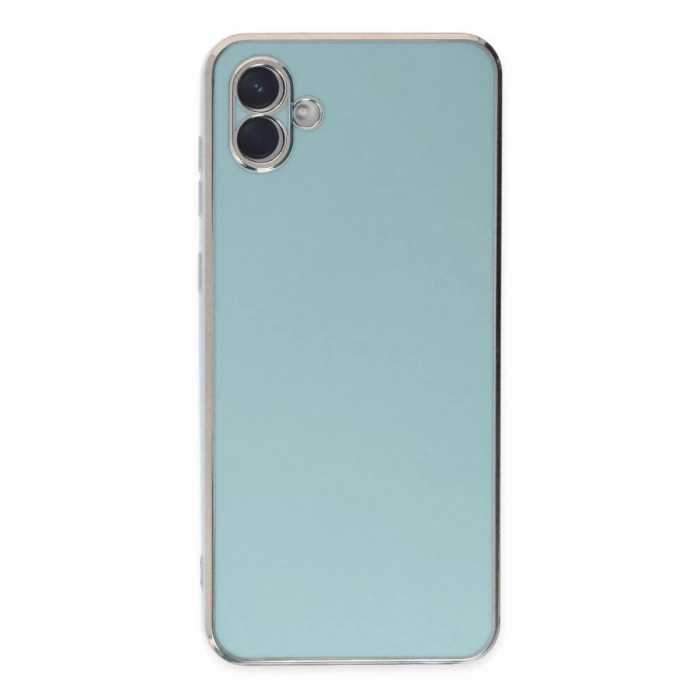 Hubrendy Bez Samsung Galaxy A04 Kılıf Volet Silikon - Açık Yeşil