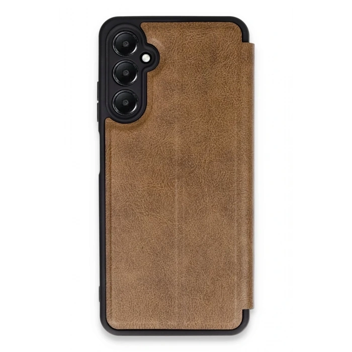 Hubrendy Bez Samsung Galaxy A05S Kılıf Flip Cover - Taba
