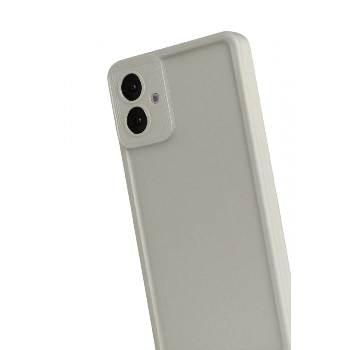 Hubrendy Bez Samsung Galaxy A07 4G Viera Silikon - Krem