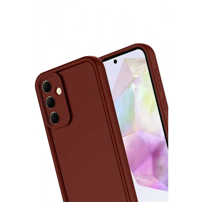 Hubrendy Bez Samsung Galaxy A17 5G Viera Silikon - Bordo