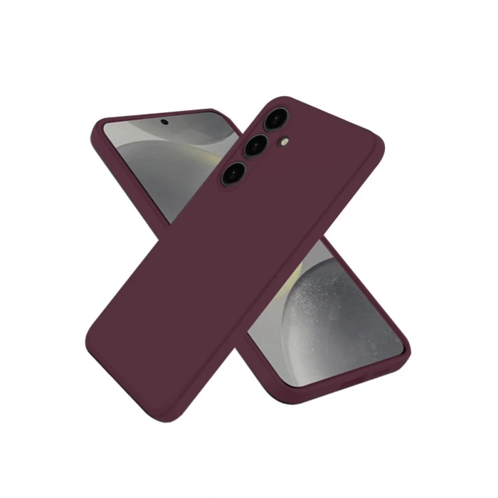 Hubrendy Bez Samsung Galaxy A36 Kılıf First Silikon - Mürdüm