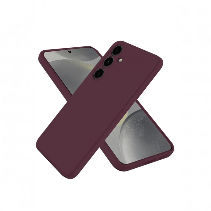 Hubrendy Bez Samsung Galaxy A36 Kılıf First Silikon - Mürdüm