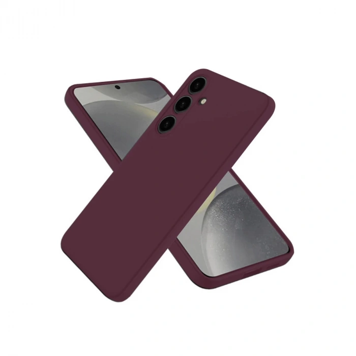 Hubrendy Bez Samsung Galaxy A36 Kılıf First Silikon - Mürdüm