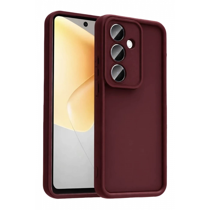 Hubrendy Bez Samsung Galaxy A57 5G Viera Silikon - Bordo