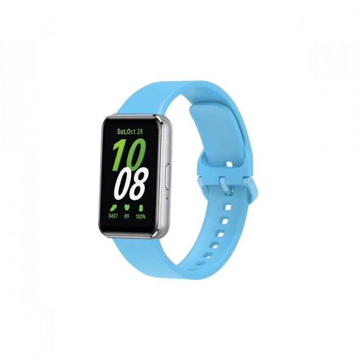 Hubrendy Bez Samsung Galaxy Fit 3 Klasik Kordon - Mavi