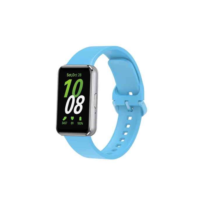 Hubrendy Bez Samsung Galaxy Fit 3 Klasik Kordon - Mavi
