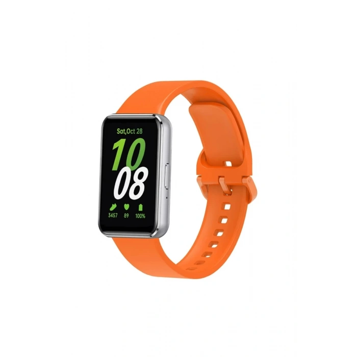 Hubrendy Bez Samsung Galaxy Fit 3 Klasik Kordon - Turuncu