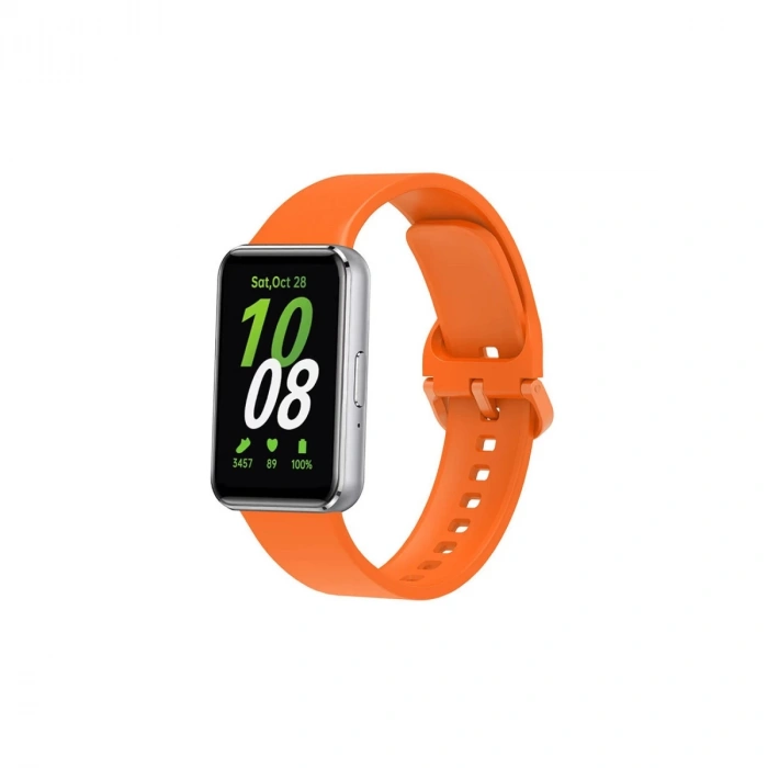 Hubrendy Bez Samsung Galaxy Fit 3 Klasik Kordon - Turuncu