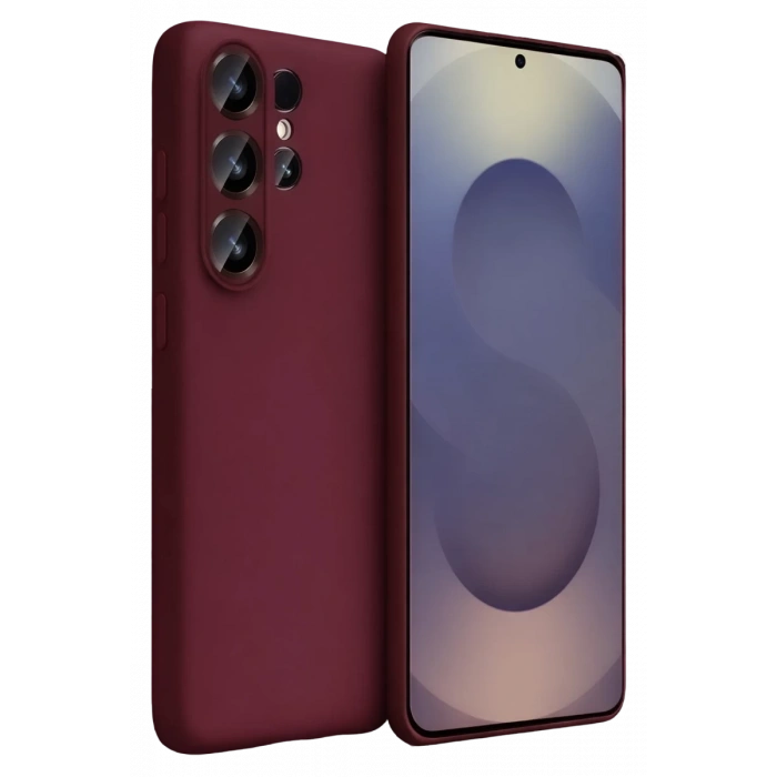 Hubrendy Bez Samsung Galaxy S26 Ultra First Silikon - Bordo