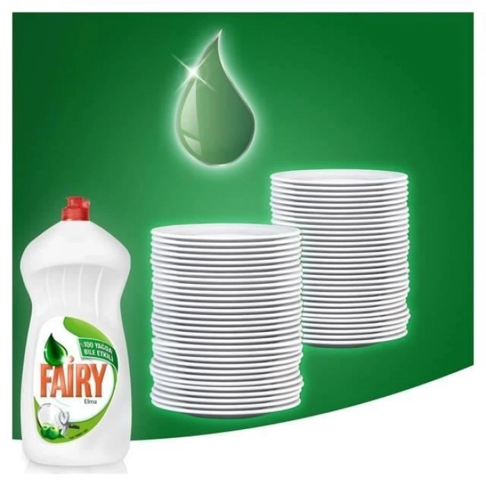 Hubrendy Bez Sıvı Bulaşık Deterjanı Elma 650Ml 1 Adet