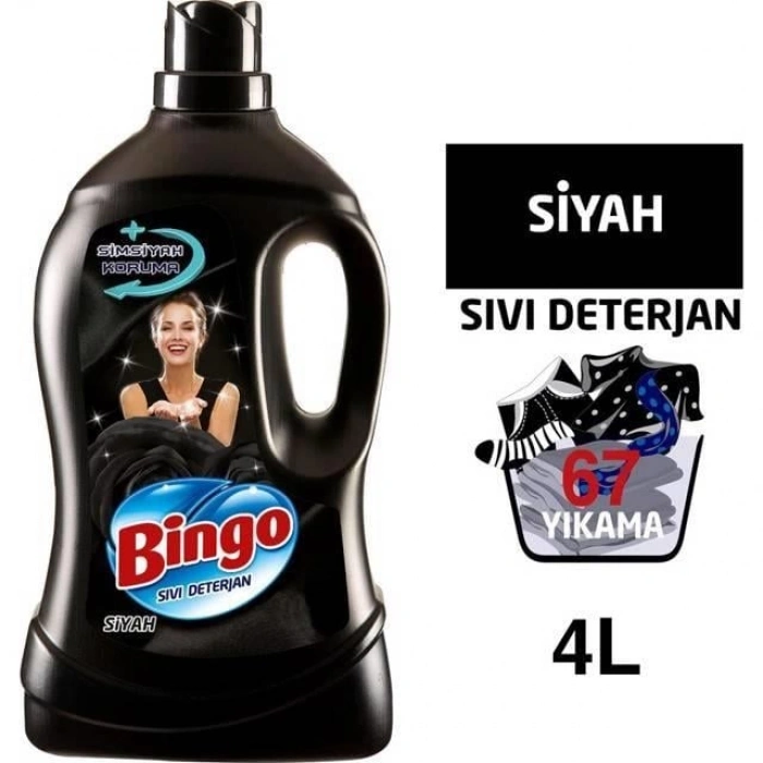Hubrendy Bez Sıvı Çamaşır Siyah  4Lt 1 Adet