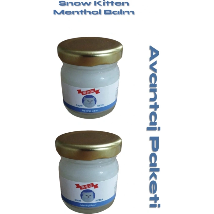 Hubrendy Bez Snow Kitten Menthol Balm 250 gr 2 Adet