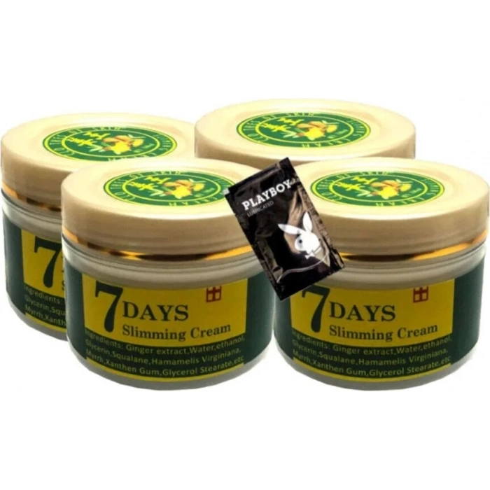 Hubrendy Bez Süper 7 Days 4X100 ml Ginger Miracle Slimming Cream +1 Ad Jel ile