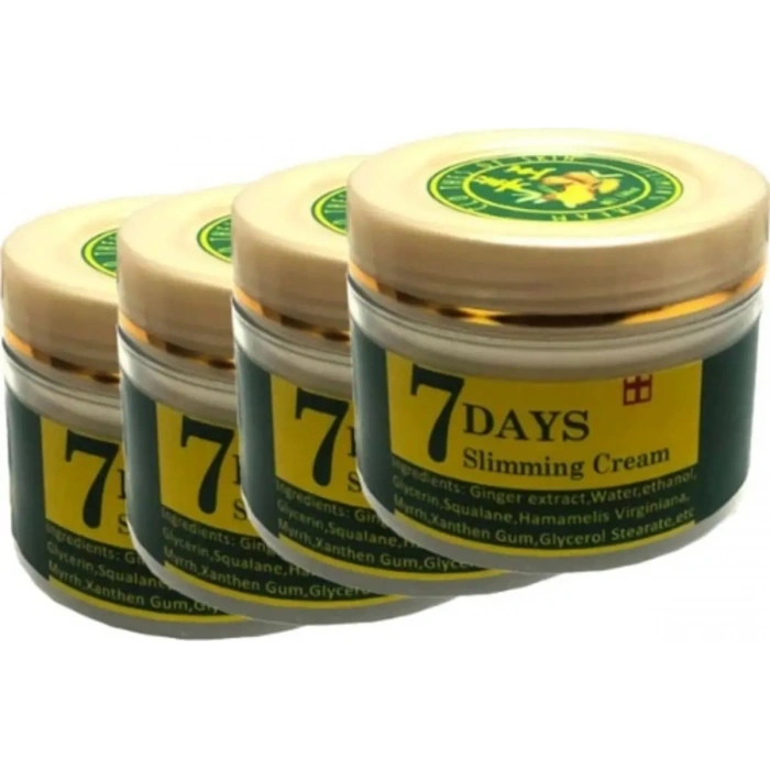 Hubrendy Bez Süper 7days 4lü Adet Ginger Miracle Slimming Cream Kremi 100 ml