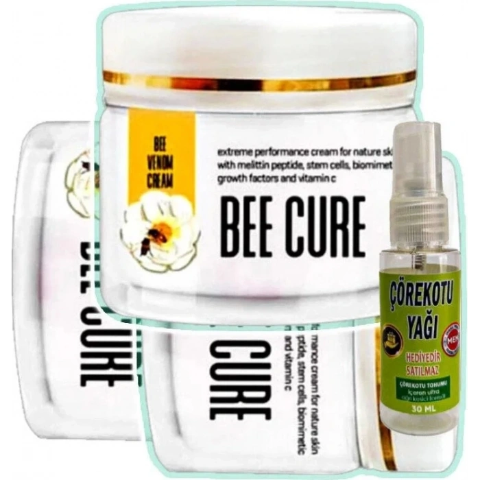 Hubrendy Bez Süper Bee Cure 3X100 ml Bakım Kremi+Çörek Otu Yağ ile