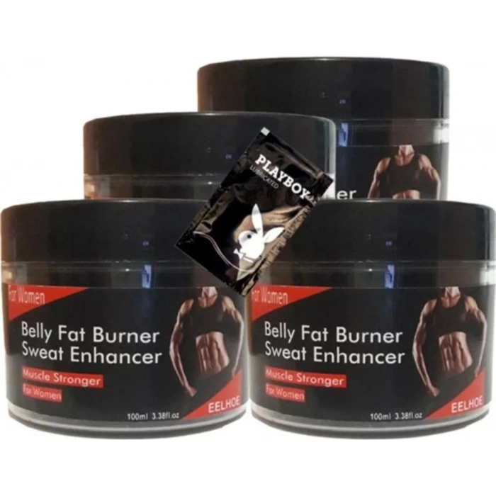 Hubrendy Bez Süper Eelhoe Belly Fatburner Sweat Enhancer Krem 100 ml x 4 Adet + Jel