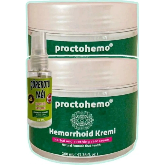 Hubrendy Bez Süper Proctohemo Krem 100 ml x 2 Adet + Çörek Otu Yağı 30 ml
