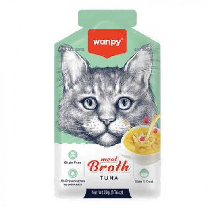 Hubrendy Bez Ton Balıklı Tahılsız Kedi Çorbası 50 Gr