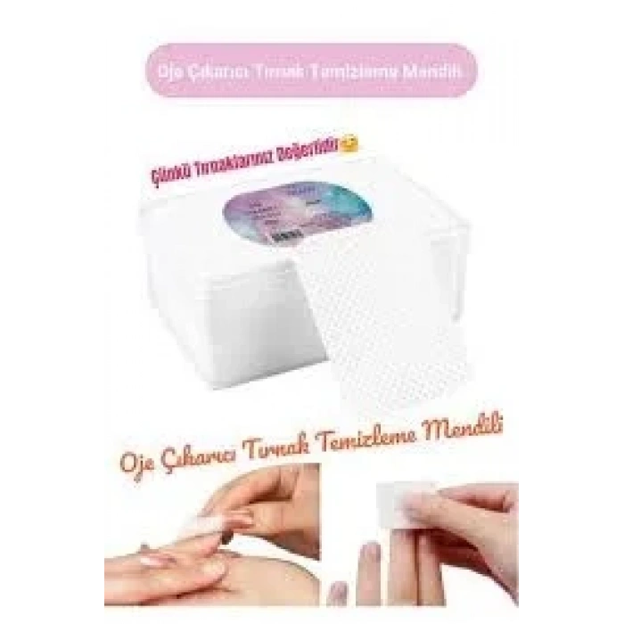 Hubrendy Bez Tüysüz Ped Tırnak Temizleme Mendili