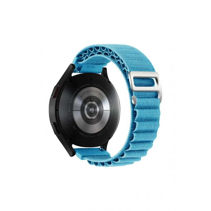 Hubrendy Bez Watch 22mm KR410 Kumaş Kordon - Mavi