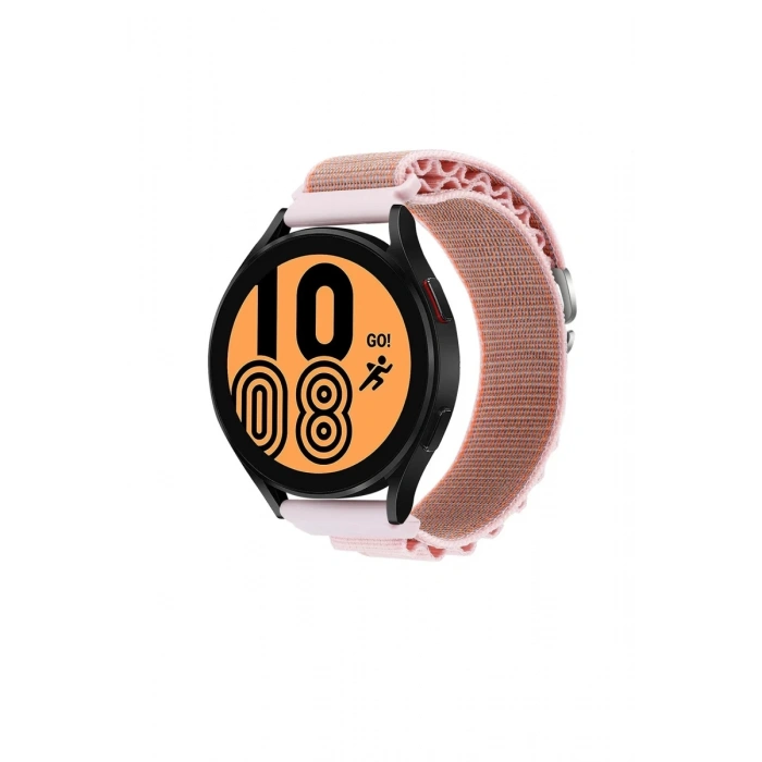 Hubrendy Bez Watch 22mm KR410 Kumaş Kordon - Pembe