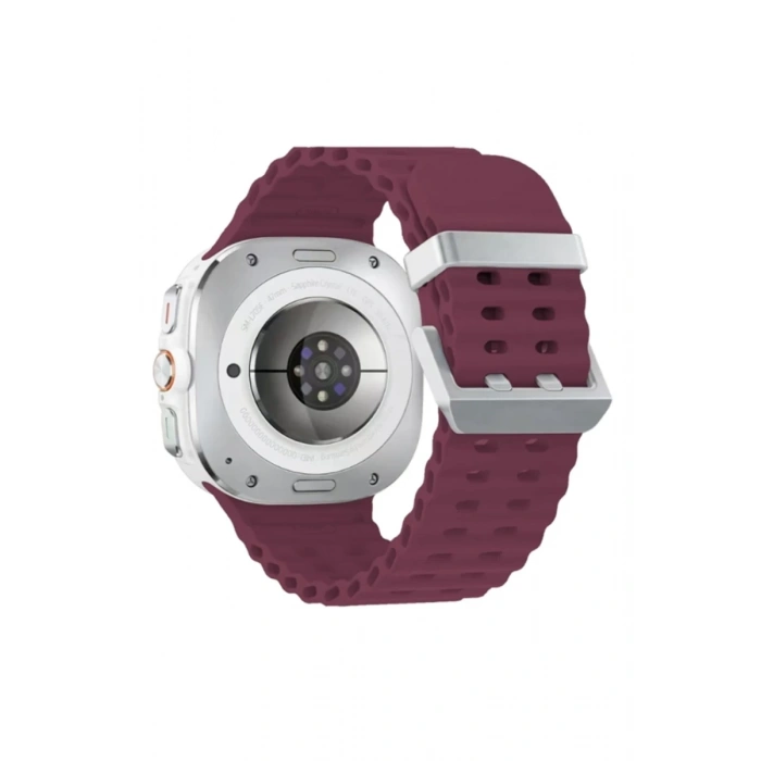 Hubrendy Bez Watch 7 Ultra KR417 Rug Silikon Kordon - Mor