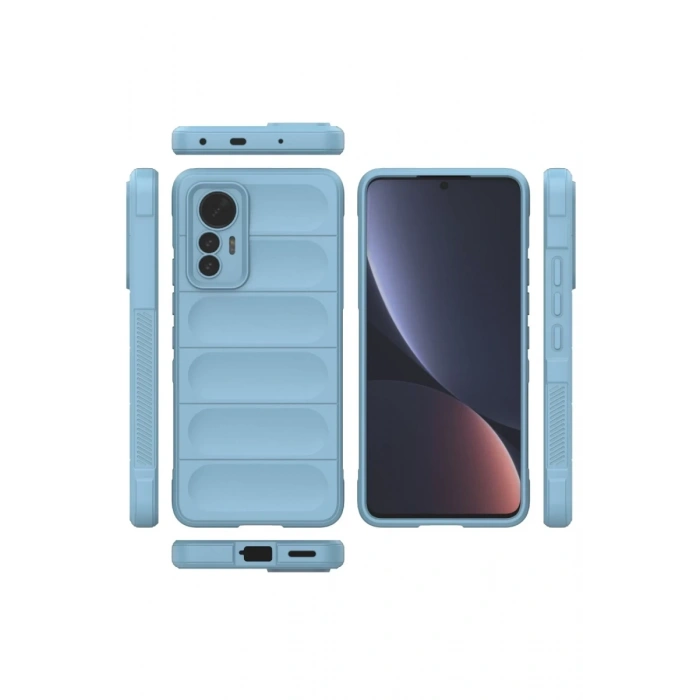 Hubrendy Bez Xiaomi Mi 12 Lite Kılıf Optimum Silikon - Sky Blue