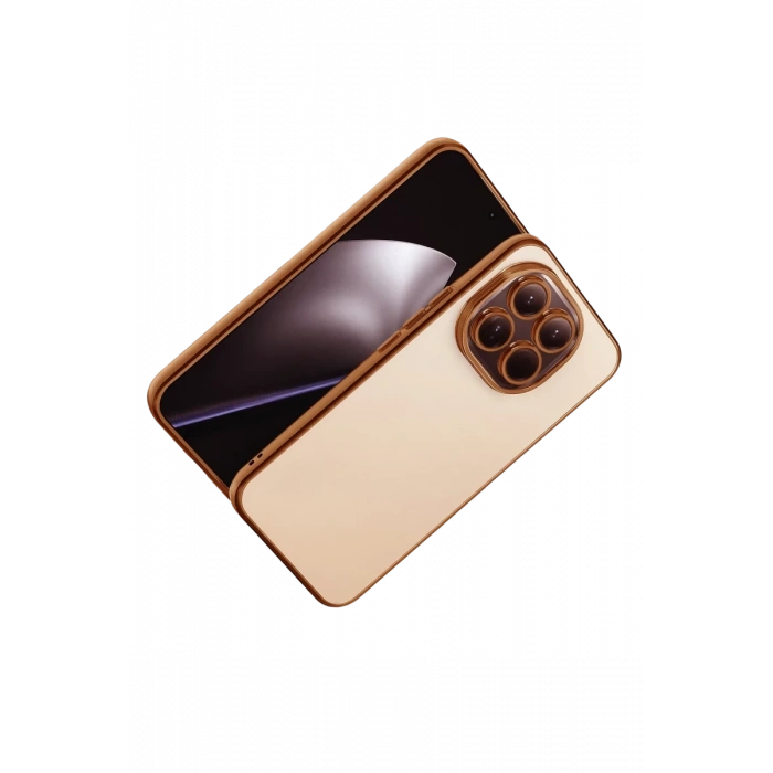 Hubrendy Bez Xiaomi Mi 15 Lensli Silikon - Çöl Titanyum