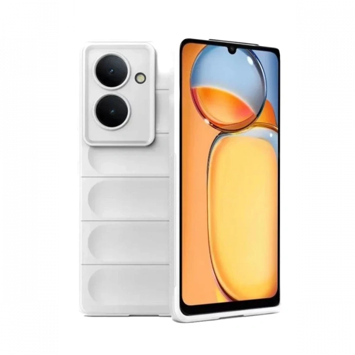 Hubrendy Bez Xiaomi Redmi 13C Kılıf Optimum Silikon - Krem